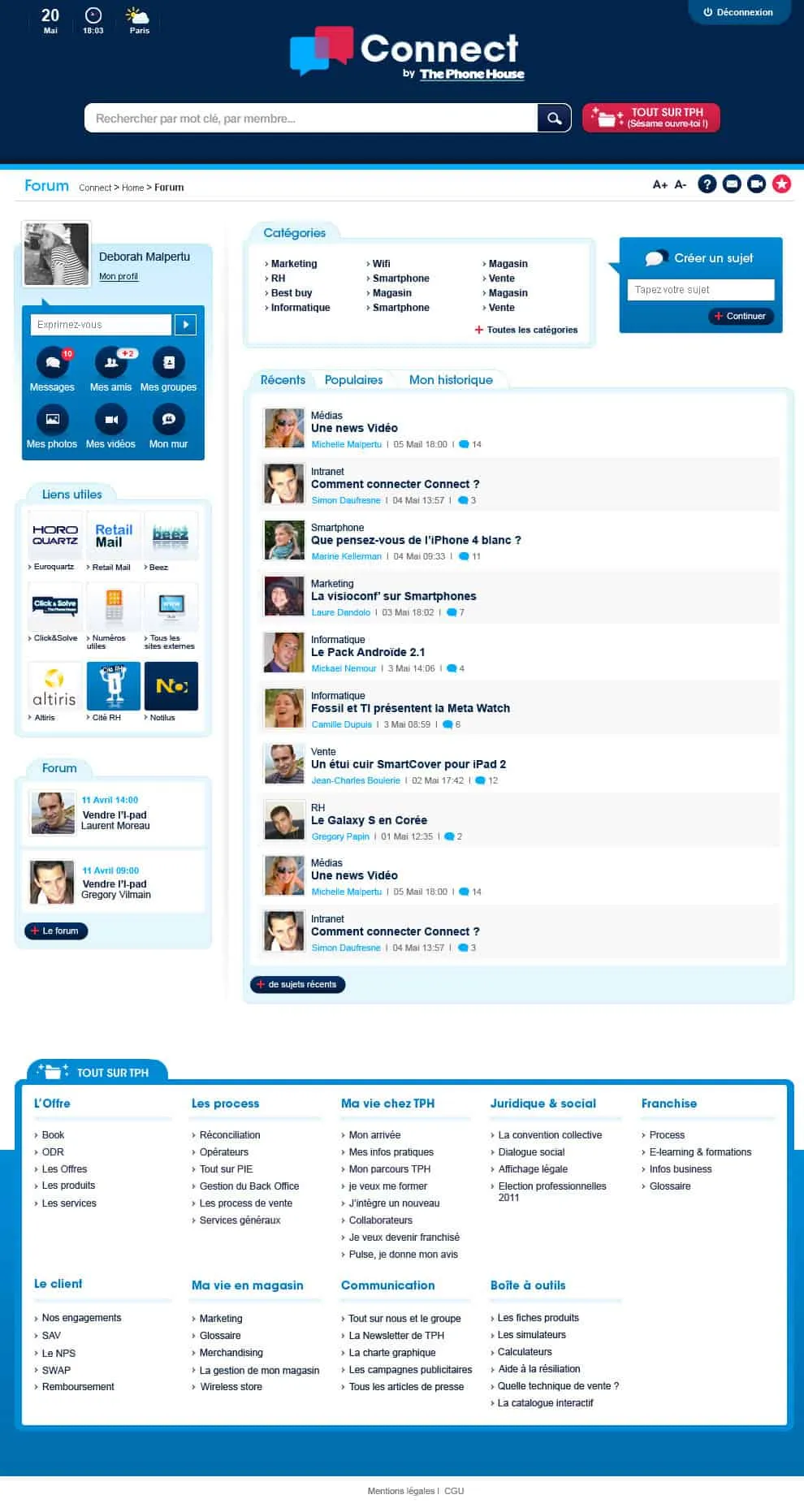 Intranet social — The phone house