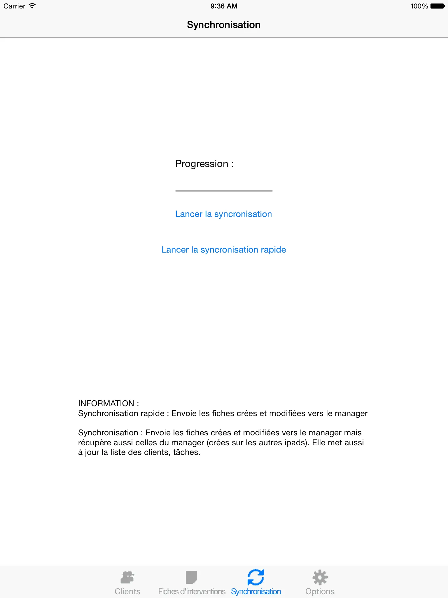Application ios pour pisciniste — capture 4