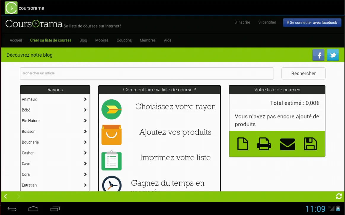 Application Androïd coursorama.com — capture 2