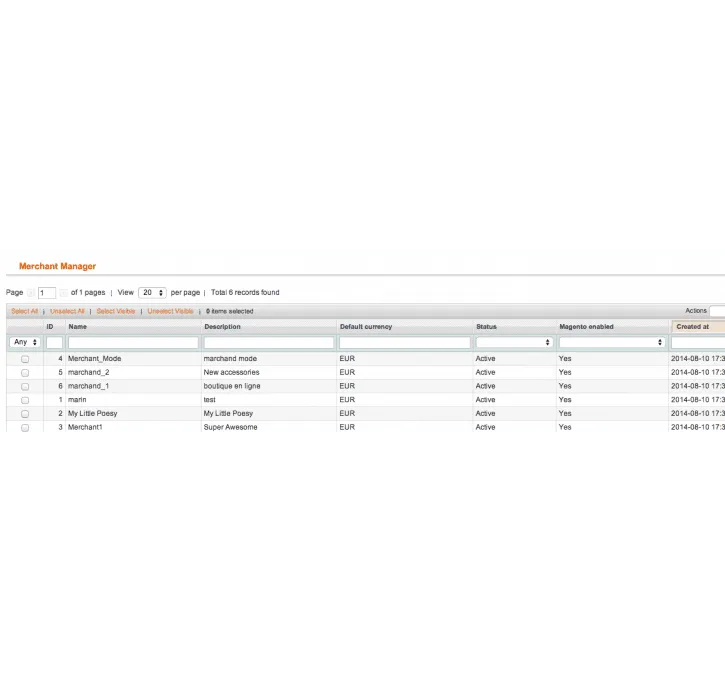 Synchronisation d'une marketplace sous magento — capture 6