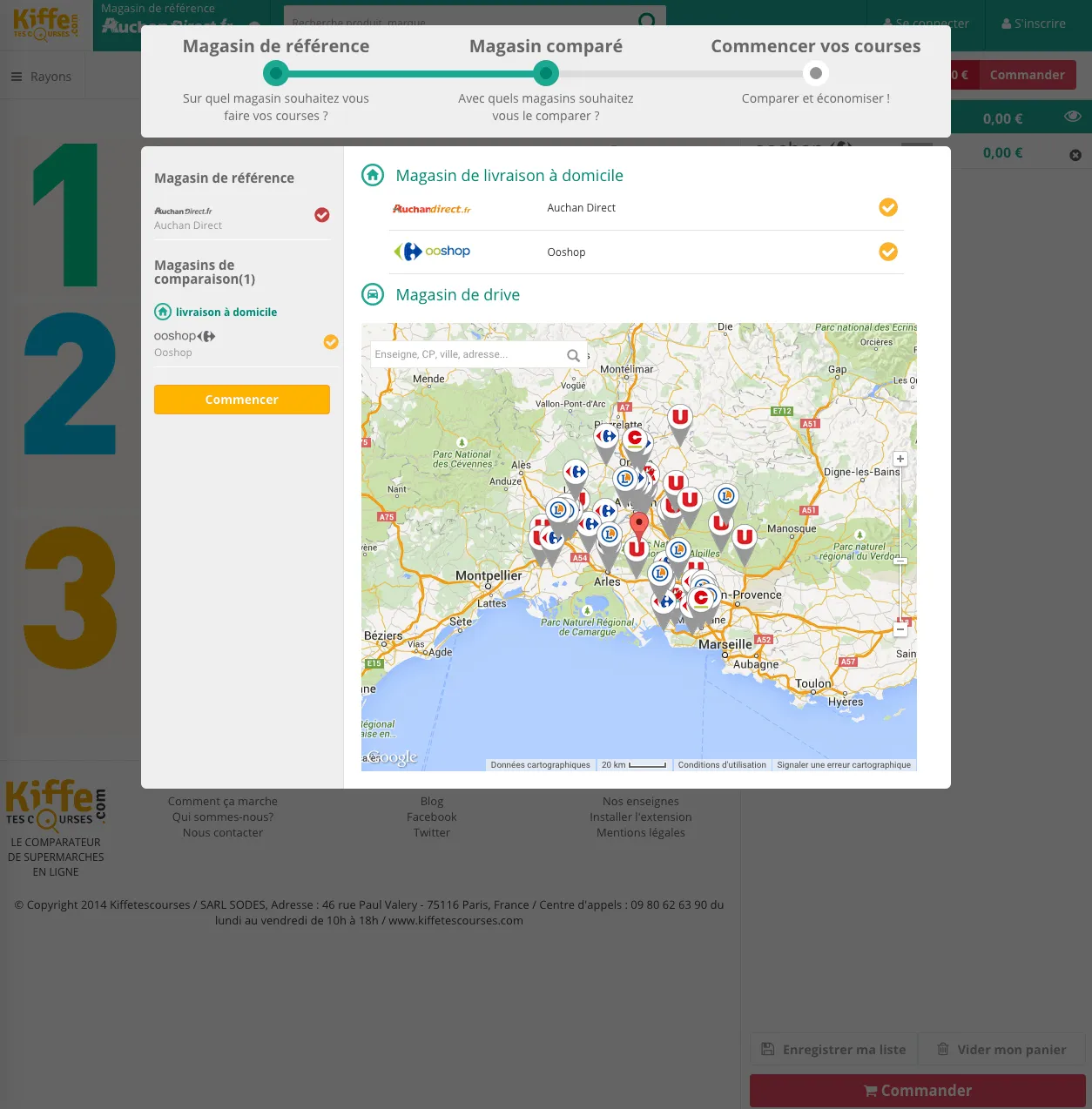 Comparateur de drive - kiffetescourses.com — capture 2