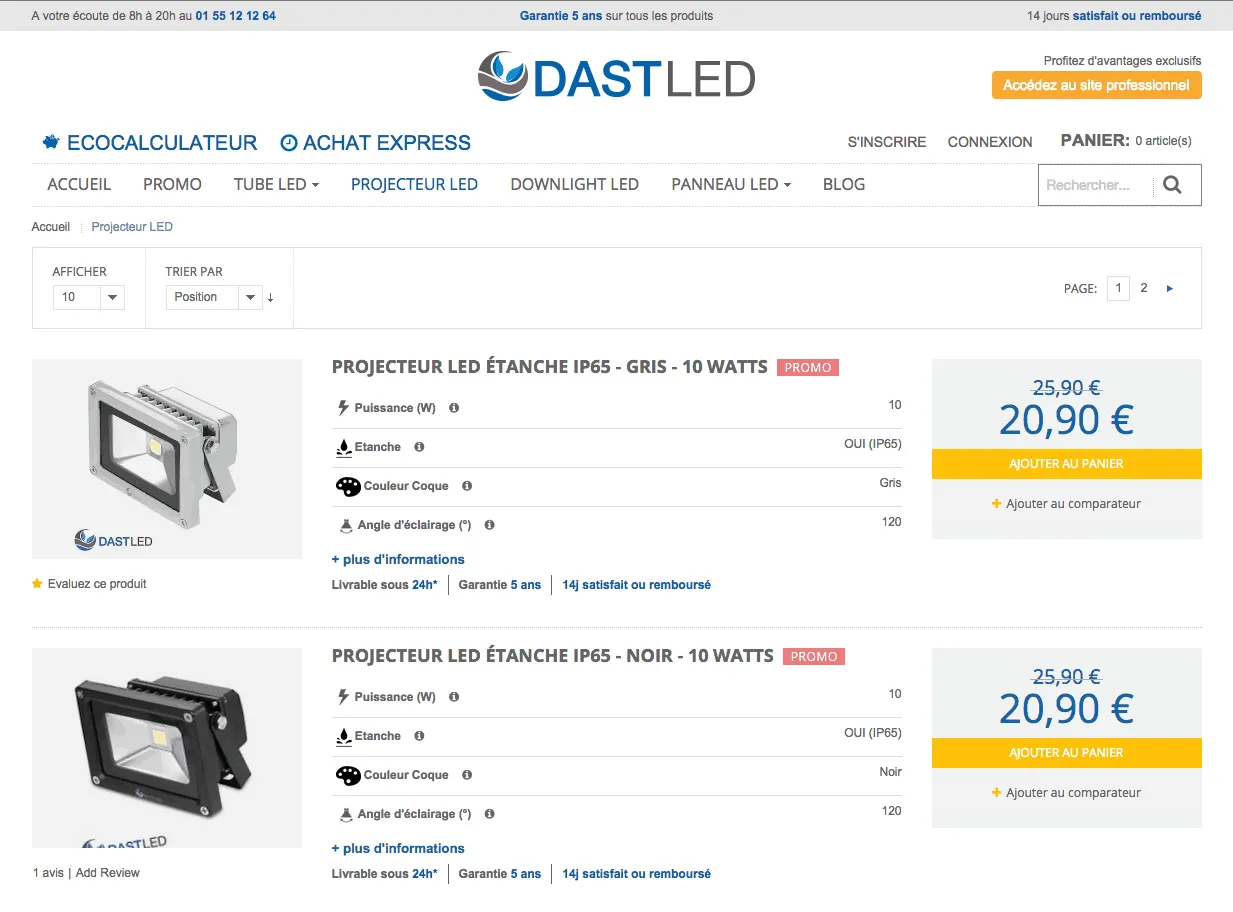 Multi site magento Dastled.com — capture 8