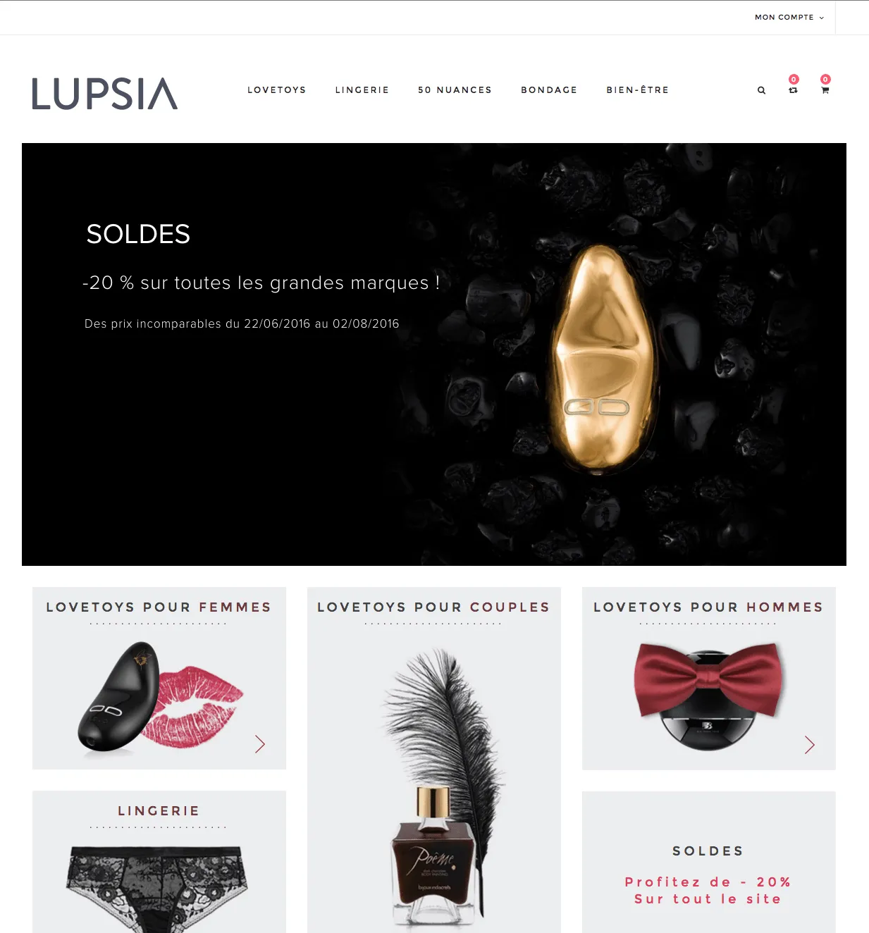 Lupsia.com - Site ecommerce magento de charme — Lupsia