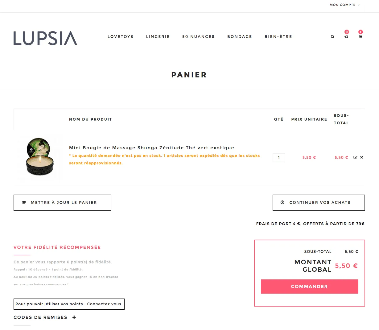 Lupsia.com - Site ecommerce magento de charme — capture 4