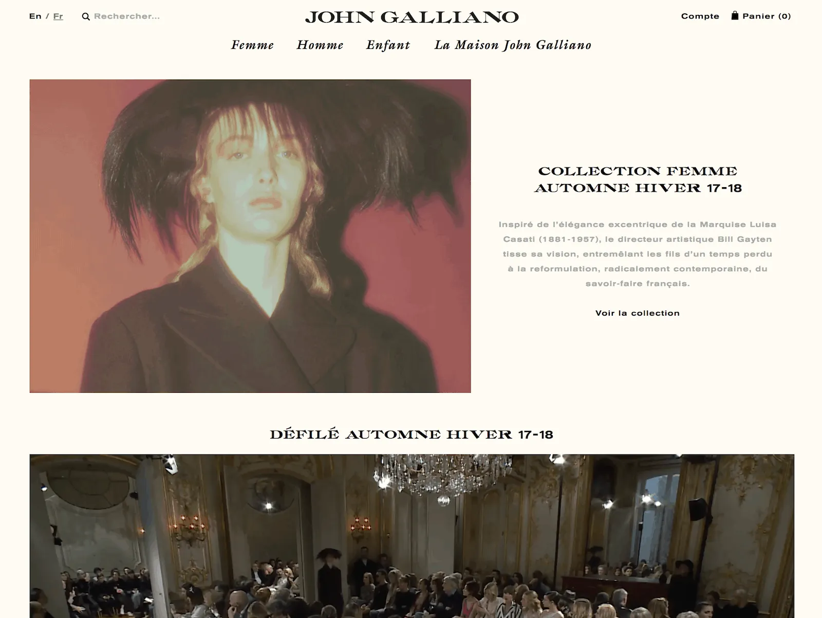 Johngalliano.com — Marketing Electronique