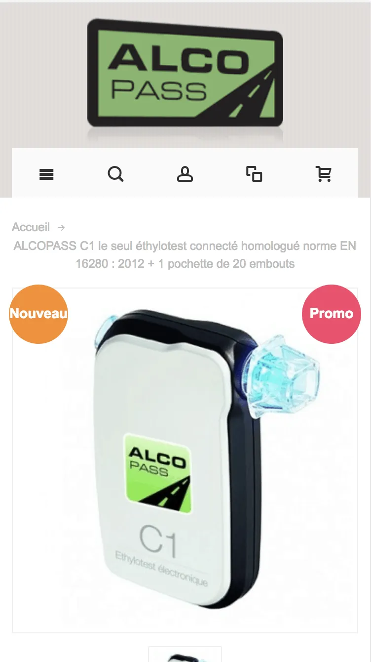 Alcopass - Ethylotests magento — Alcopass