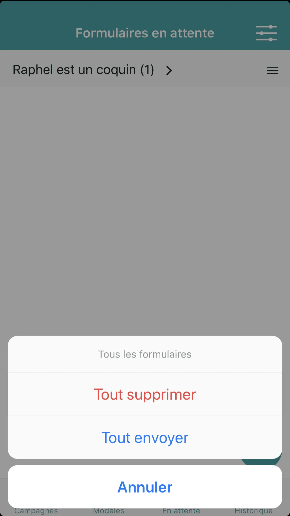 Générateur de formulaire — capture 8