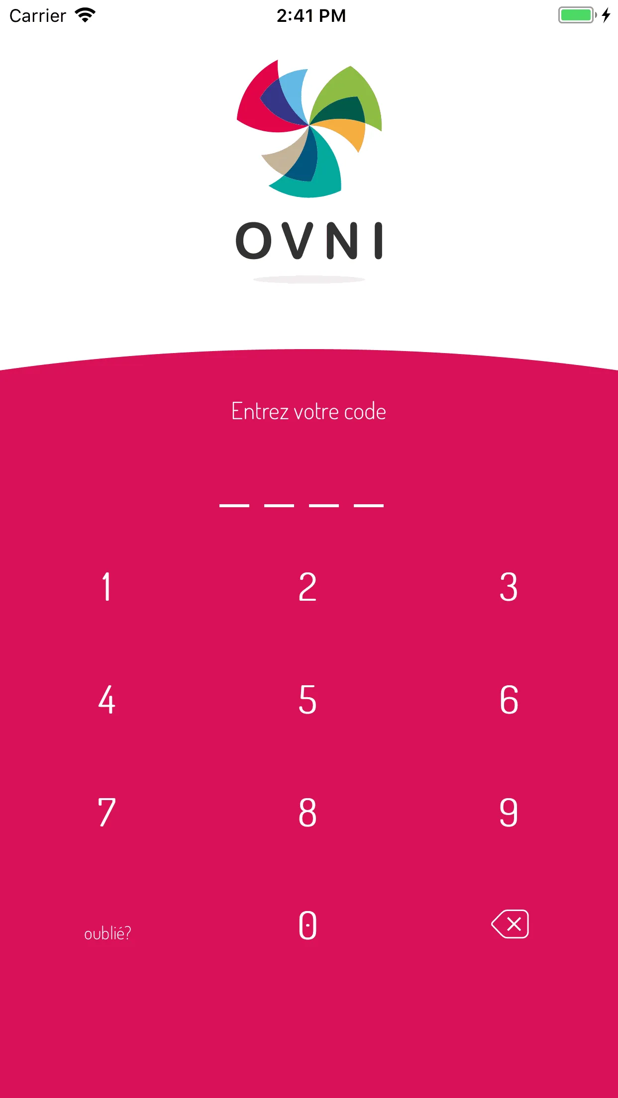 OVNI - Application mobile (respirhacktion 2016) — capture 1