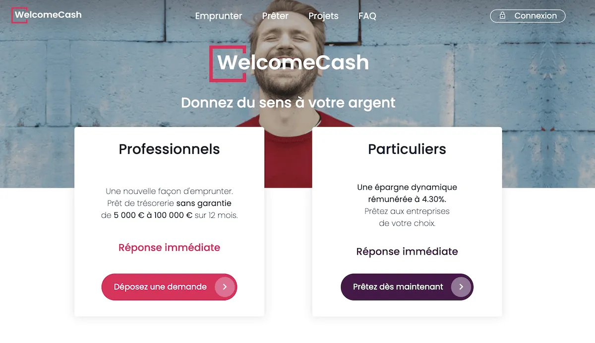Welcomecash - Prêt Participatif — Welcomecash