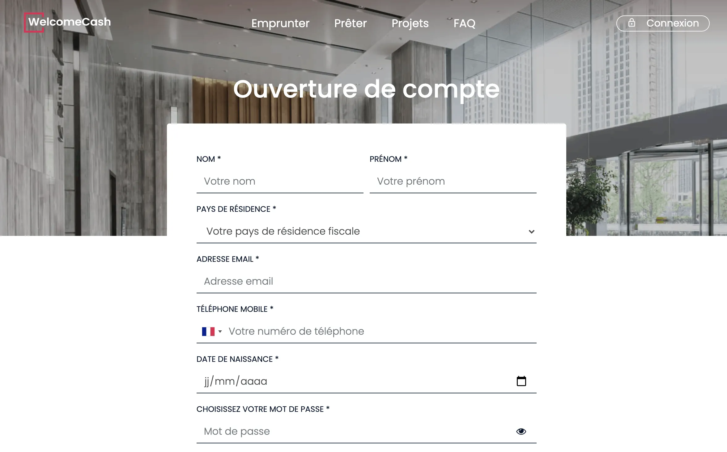 Welcomecash - Prêt Participatif — capture 2