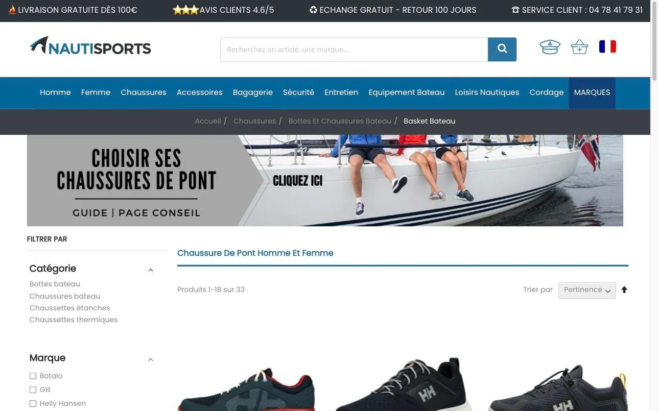 Nautisports.com — Stabilisation technique et passage à Hyvä — capture 2